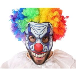 Masque de Clown Effrayant avec Dents Pointues et Cheveux Multicolores - Déguisement Halloween, Fêtes et Maisons Hantées Precio: 10.5. SKU: S1132268