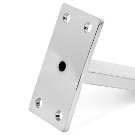 Q&Q Pied de Meuble Métallique Modèle Tella Finitions Chrome et Noir Hauteur 120mm