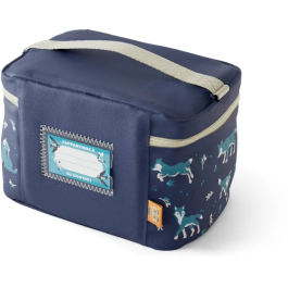 Monbento Sac Repas Isotherme Enfant Frosty 5L - Pour Lunch Box, Gourde, Couverts, Personnalisable - Wolf - Sac Glaciere Portable