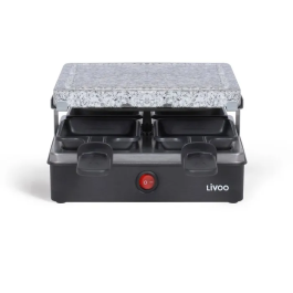 Livoo Raclette DOC242 pour 4 personnes - 600W avec plaque en granit amovible