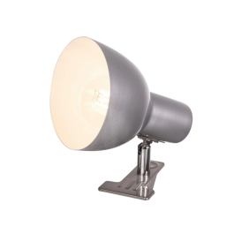 Lampe de bureau Pathein SKD-T1003, Lampe flexible en métal avec pince, design moderne pour bureau et salon