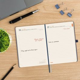 Agenda Finocam MÍNIMAL TEXTURA Bleu 11,8 x 16,8 cm 2026