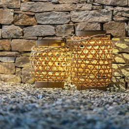 Lumisky Lampe Solaire d'Extérieur CAPRI SMALL en Aluminium et Polyéthylène, LED Blanc Chaud, 32 cm - LUM3666162002572