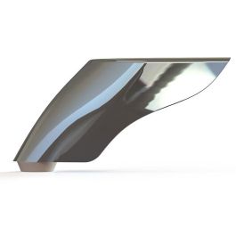 Q&Q Pied de meuble H50, métal, finition cromo, 50 mm