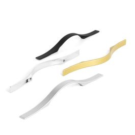 HERRAJES ALK Poignée Zamak Orangeno 200mm, Latón Satinado, Gris RAL, Cromo, Negro Mate