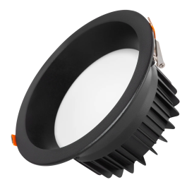 Downlight LED Circulaire 20W 2000Lm 6000K Anti-Éblouissant UGR19 40.000H Noir