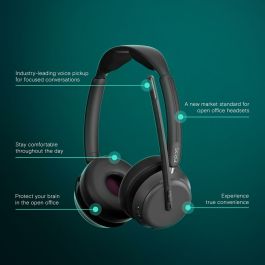 EPOS IMPACT 1060 Casque Sans Fil Bluetooth pour Bureau/Centre d'Appels Binaural Noir