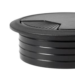 HERRAJES ALK Pasacable Redondo Noir Ø80 H22