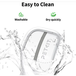 Petkit Rideau magnétique 2.0 pour litière automatique PuraMax et Purobot Max - Système de clipsage facile - Blanc