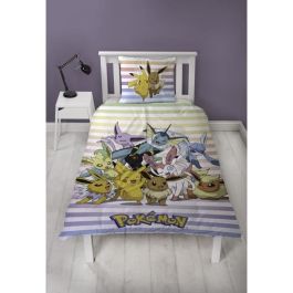 Parure de couette Pokémon 25 x 5 x 30 cm Multicouleur Lit 2 persones 2 Pièces