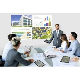 Epson EB-W53 - Projecteur 3LCD, 4000 Lumens ANSI, Résolution WXGA (1200x800), Contraste 16000:1, 2x HDMI, Blanc - Pour Bureau et Plafond