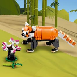 LEGO Creator 3-en-1 Su Majestad el Tigre 31129 Jouet Animal Tigre Panda Poisson pour Garçon et Fille dès 9 Ans