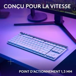 Logitech G Clavier Gaming G515 TKL Lightspeed Sans Fil Tactile Mécanique RGB AZERTY Blanc LOG5099206120013