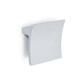 HERRAJES ALK Pomo ZMK Oton 72x72 C32 RAL9006 Poignée Carrée en Zamak Finition Aluminium Gris Clair