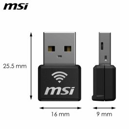 Adaptateur USB Wifi MSI 302-8ZE30XE-000 Noir