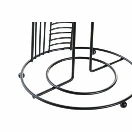 Dérouleur de papier de cuisine DKD Home Decor Noir Métal (18,5 x 18,5 x 31,5 cm)
