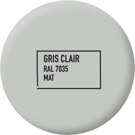 Ripolin Peinture Multi-Supports Gris Clair RAL 7035 Mat 2L - Application Directe Bois Fer Alu PVC Béton