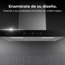 Hotte Conventionnelle Cecotec 60 cm Bolero Flux TT 605500 Verre noire A++ cristal