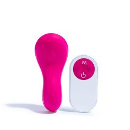 Platanomelón Vibromasseur Clitoridien Cala Fuchsia Silicone Rechargeable USB Résistant à l'Eau avec Télécommande 1 Unité