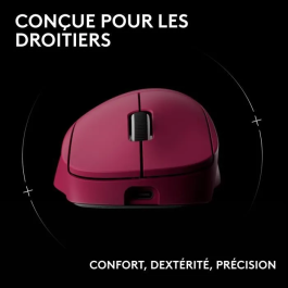 Logitech G Souris Gaming Sans Fil G Pro X Superlight 2 DEX Rose - Ultra-Légère, Capteur HERO 2, Technologie LIGHTSPEED