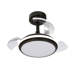 Ventilateur de Plafond avec Lumière CristalRecord Noir 35 W 1000 Lm (3000 K) (4000 K)