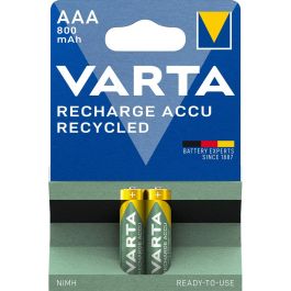 Varta HR03 AAA 1.2V 800mAh Batterie Rechargeable NiMH Or Vert 2 Pièces