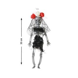 Poupée squelette Halloween avec bougie et robe de mariée, 33 cm - Décoration macabre et gothique pour fête Precio: 10.9965744. SKU: B1HZDK8XSV