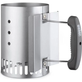 Weber - Cheminée d'allumage Rapidfire pour charbon, modèle Smokey Joe/Go-Anywhere, en acier inoxydable gris Precio: 27.99. SKU: B1DB6FX93F