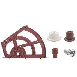 HERRAJES ALK Volko Zapatero De Dos Estantes Organisateur de Chaussures Rotatif en Plastique Marron