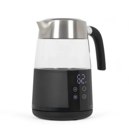 Livoo DOD221N - Bouilloire digitale électrique en inox - 2200W, 1.7L - Socle 360°, réglage température 40-100°C, 13 niveaux, maintien au chaud, affichage tactile