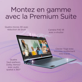 PC Portable Lenovo Yoga Slim 7 14AKP10 - Windows 11 - Écran 14'' OLED - Processeur AMD Ryzen 7 AI 350 - Copilot+ - 32 Go RAM - 1 To SSD - Clavier AZERTY