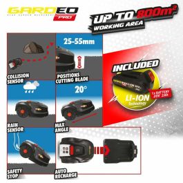 Gardeo Robot Tondeuse GRO20V20WIFI-2A 20V 800m² Programmable avec Wifi
