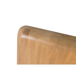Tête de lit en bois de manguier avec chants arrondis et finition naturelle - Design élégant et minimaliste