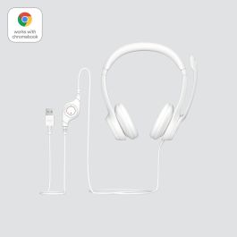Casque Logitech H390 Blanc