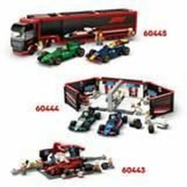 LEGO City 60444 Jeu de Garaje F1 et Mercedes-AMG et Voitures Alpine pour enfants dès 7 ans