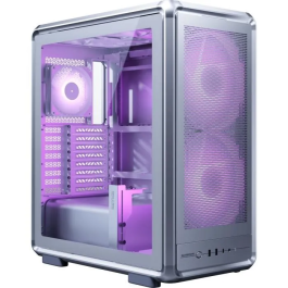 Cooler Master MasterFrame 500 Mesh Silver ARGB - Boîtier PC moyen tour modulaire FreeForm 2.0 - Support Mini-ITX à E-ATX, 360 mm radiateur, 390 mm GPU, 3 ventilateurs ARGB, USB-C Precio: 241.416. SKU: B1ENVJBXDK