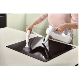 Sencor SSC 6010WH - Balai vapeur multifonction 2 en 1, 1500 W, chauffe 30s, 15 min de vapeur, réservoir 300 ml avec unité portative et accessoires