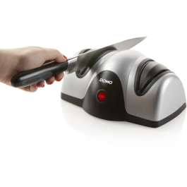 Domo Aiguiseur de couteaux électrique 40 W à 2 meules (meulage et polissage) avec guide lame intégré, gris et noir Precio: 54.42. SKU: B18W6FC9GX