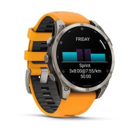 Montre intelligente GARMIN Fénix 8 AMOLED Orange 1,4" Ø 46 mm Ø 47 mm