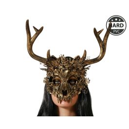 Masque Cerf Doré à Cornes et Motifs Naturels pour Costume Fête Halloween et Événement Fantaisie Precio: 19.5. SKU: B1EKC6J9FZ