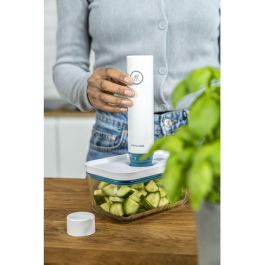 Zwilling 36815-014-0 - Machine de mise sous vide pour aliments avec conteneurs en verre, pompe USB, étanchéité sous vide, bleu, sans BPA