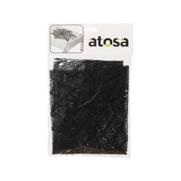 Tapis Décoratif Halloween Rond 75 cm avec Design de Toile d'Araignée Noire, Accessoire pour Fête Thématique, Nappe et Décoration d'Intérieur