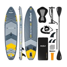 Planche de Paddle Surf Gonflable avec Accessoires Rebel RBA-4501 Gris