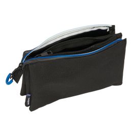 Trousse Fourre-Tout Triple Kelme Jet black Noir 22 x 12 x 3 cm