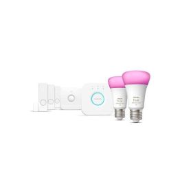 Philips Hue E27 Kit de Démarrage avec 2 Ampoules Connectées Intelligentes et Détecteurs de Présence