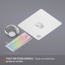 Steelseries Tapis de souris QcK L Blanc pour jeux