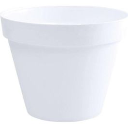 EDA Pot de fleurs rond TOSCANE - 76 L - Ø 60 x H 47 cm - Blanc