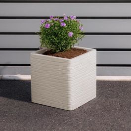 Strata Pot Carré Banbury 30,5 cm x 30 cm H - Couleur Pierre STR5021711059977