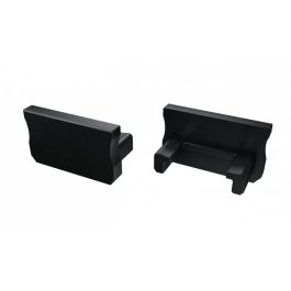 Bouchon de Fin de Profil Type A - Plastique Gris