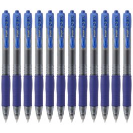 Stylo gel Pilot BL-G2-7 Bleu 12 Unités